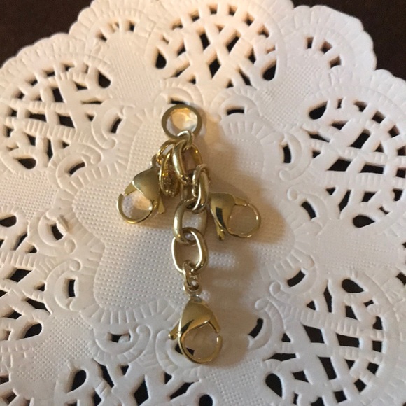Origami Owl Gold Locket Extender Dangle 